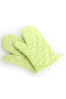 YD150702  草綠色隔熱手套   供應訂購隔熱手套  隔熱手套製造商  滌棉65%   70G  隔熱墊 隔熱手套價格