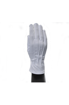 設計白色門童手套 供應迎賓手套 製作酒店專用手套 門童手套hk中心   100%滌綸   門童手套價格  SKGV020