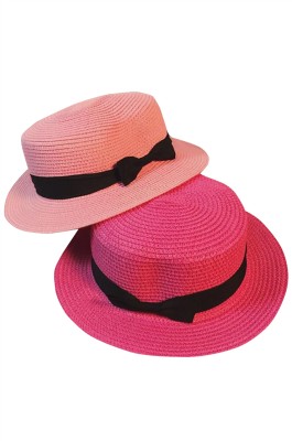 訂購復古英倫草帽  個人設計平頂禮帽遮陽防曬沙灘出遊帽  草帽供應商  SKB011