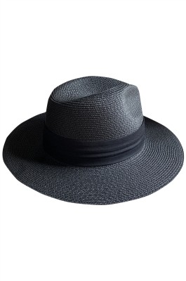 訂造摺疊草帽  自訂平沿寬檐禮帽巴拿馬沙灘度假帽  草帽生產商 SKB014