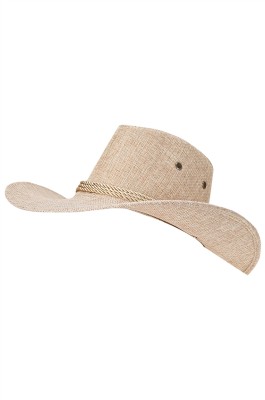 製造野營太陽帽   設計戶外海邊沙灘西部牛仔帽 草帽供應商  SKB016