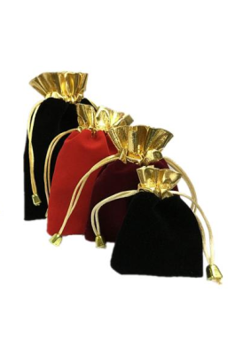 PC005  供應絨布首飾袋 設計索繩珠寶袋 訂造首飾禮品袋 首飾袋專門店