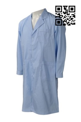 SKU015  訂購醫生袍長袖醫生服 供應修身實驗服 製作護士服藥店工作醫師服  醫生袍製造商