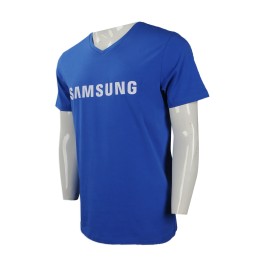 T830 來樣訂做v領短袖T恤 團體訂購v領短袖T恤 瑞士 RB 短袖T恤製衣廠    藍色 T830 來樣訂做v領短袖T恤 團體訂購v領短袖T恤 瑞士 RB 短袖T恤製衣廠    藍色