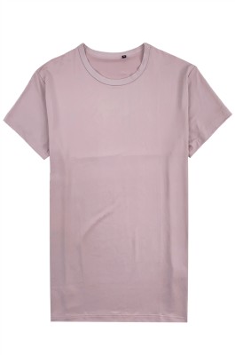 製造淺灰色女裝短袖T恤  時尚設計圓領直角袖淨色T恤  100%polyester 牛奶絲拉架 180g T恤中心  T1081