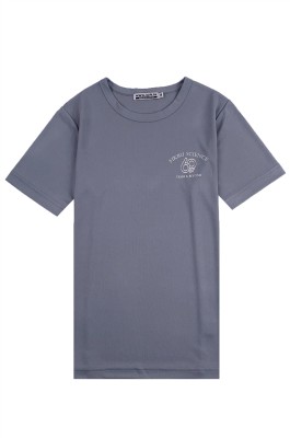 訂購灰色圓領網眼布短袖T恤  設計印花週年慶活動T恤  T恤供應商 大學 大專 週年 紀念 T1091