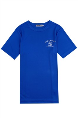 獨家訂做藍色短袖T恤   個人設計直角袖圓領週年慶吸濕排汗T恤  慈善行T恤中心  T1092