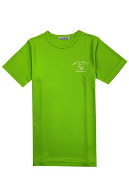 大量訂做綠色短袖T恤  時尚設計圓領印花店慶T恤  直角袖T恤專門店  T1093