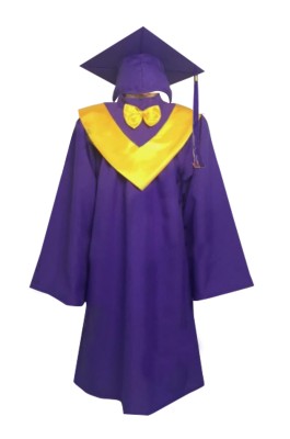 SKDA021 訂製畢業袍 設計兒童 小學 中學 博士畢業袍 畢業袍供應商  紫色畢業袍