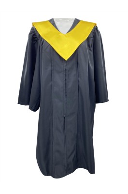 製造淨色畢業袍套裝   自訂拉鏈款式魔術貼披肩  高中中學 畢業袍專門店 SKDA060