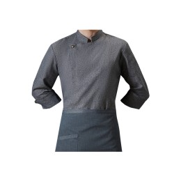 大量訂做酒店廚師工作服  男女秋冬長袖  高檔餐飲火鍋飯店  棉亞麻工裝  SKKI075 大量訂做酒店廚師工作服  男女秋冬長袖  高檔餐飲火鍋飯店  棉亞麻工裝  SKKI075