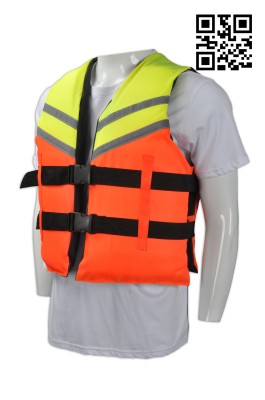 SKLJ003 個人設計拼接救生衣 製造螢光救生衣 助浮衣 訂製反光救生衣 救生衣供應商  牛津布  救生衣價格