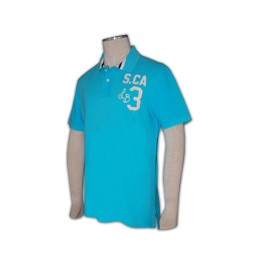 P251 polo恤度身訂造 polo恤專門店      粉藍色 P251 polo恤度身訂造 polo恤專門店      粉藍色