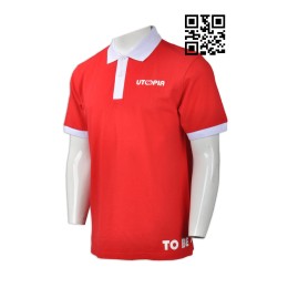 P693  設計領撞色Polo恤  來樣訂造Polo恤 度身訂造Polo恤 Polo恤專門店     紅色撞色領白色 P693  設計領撞色Polo恤  來樣訂造Polo恤 度身訂造Polo恤 Polo恤專門店     紅色撞色領白色