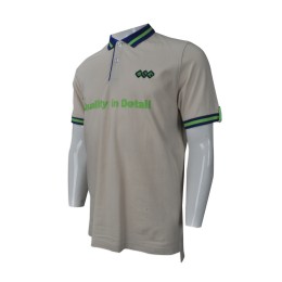 P767 來樣訂造工作Polo恤  設計大碼短袖Polo恤  護衛制服 訂購撞色領Polo恤  Polo恤製造商    米黃色撞色領藍色 P767 來樣訂造工作Polo恤  設計大碼短袖Polo恤  護衛制服 訂購撞色領Polo恤  Polo恤製造商    米黃色撞色領藍色