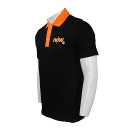 P786 訂購短袖Polo恤款 設計撞色領Polo恤款 自製LOGOPolo恤款 電視 傳播行業  Polo恤製衣廠     黑色撞色領橙色 P786 訂購短袖Polo恤款 設計撞色領Polo恤款 自製LOGOPolo恤款 電視 傳播行業  Polo恤製衣廠     黑色撞色領橙色