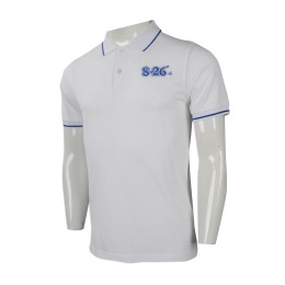 P917 團體訂做男裝短袖Polo恤 設計印花logo款短袖Polo恤 自製短袖Polo恤批發商    白色 P917 團體訂做男裝短袖Polo恤 設計印花logo款短袖Polo恤 自製短袖Polo恤批發商    白色