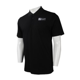 P954 網上下單男裝短袖POLO恤 自訂繡花LOGO款POLO恤 設計POLO恤製衣廠     黑色 P954 網上下單男裝短袖POLO恤 自訂繡花LOGO款POLO恤 設計POLO恤製衣廠     黑色