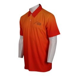 P1045 設計全件熱升華男裝寬鬆Polo恤  Polo恤專門店    橙色漸變橘紅色 P1045 設計全件熱升華男裝寬鬆Polo恤  Polo恤專門店    橙色漸變橘紅色