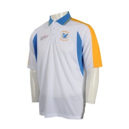 P1068 訂製撞色Polo恤 牛角袖Polo恤 摩根板球俱樂部 Polo恤生產商     白色撞色藍色衣領 P1068 訂製撞色Polo恤 牛角袖Polo恤 摩根板球俱樂部 Polo恤生產商     白色撞色藍色衣領