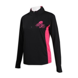 P1092 訂製半胸拉鏈Polo恤 100%滌 騎術學校 澳洲  Polo恤生產商  小企領 恤衫領    黑色 P1092 訂製半胸拉鏈Polo恤 100%滌 騎術學校 澳洲  Polo恤生產商  小企領 恤衫領    黑色