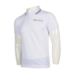 P102 訂購男裝Polo恤 扁機領撞色 Polo恤專門店    白色 P102 訂購男裝Polo恤 扁機領撞色 Polo恤專門店    白色