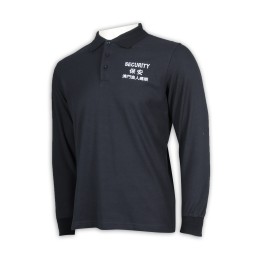 P1109 設計長袖Polo保安制服 澳門酒店行業 Polo恤製衣廠     白色 P1109 設計長袖Polo保安制服 澳門酒店行業 Polo恤製衣廠     白色