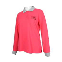 P1157 製作女裝長袖Polo恤 撞色領 澳門明愛 社會服務機構 非牟利社團 民間社團組織 合營組織 Polo恤專門店     桃紅色 財政年度 預算 產品 P1157 製作女裝長袖Polo恤 撞色領 澳門明愛 社會服務機構 非牟利社團 民間社團組織 合營組織 Polo恤專門店     桃紅色 財政年度 預算 產品