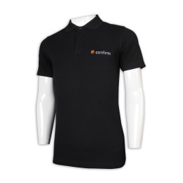 P1171 製作短袖黑色Polo恤 修身 Polo恤專門店      黑色 P1171 製作短袖黑色Polo恤 修身 Polo恤專門店      黑色