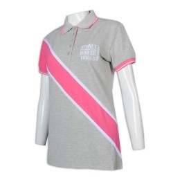 P1203 制做Polo恤 5粒鈕 撞色中長款 撞色袖口 撞色領 馬術 騎師 比賽 表演 活動 Polo恤生產商      花灰色 P1203 制做Polo恤 5粒鈕 撞色中長款 撞色袖口 撞色領 馬術 騎師 比賽 表演 活動 Polo恤生產商      花灰色