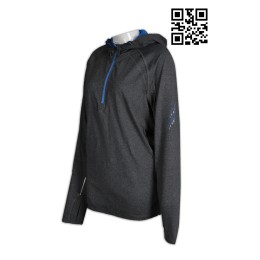 W184 網站訂購女士運動衫 印製撞色帽撞色胸筒拉鏈pe 衫  設計反光手指公孔運動衫  運動衫專門店    炭灰色   抗靜電 W184 網站訂購女士運動衫 印製撞色帽撞色胸筒拉鏈pe 衫  設計反光手指公孔運動衫  運動衫專門店    炭灰色   抗靜電