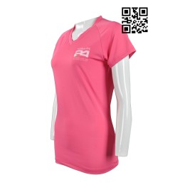 W199 訂購女裝修身運動衫 設計吸濕排汗運動衫  V領 牛角袖 製作透風運動衫 運動衫專營     粉紅色 W199 訂購女裝修身運動衫 設計吸濕排汗運動衫  V領 牛角袖 製作透風運動衫 運動衫專營     粉紅色