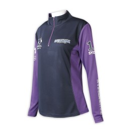 W214  設計長袖運動衫   訂做半胸撞色拉鏈  企業領  撞色袖  撞色扁機    女裝運動衫 W214  設計長袖運動衫   訂做半胸撞色拉鏈  企業領  撞色袖  撞色扁機    女裝運動衫