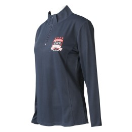 W215  設計半胸拉鏈長袖    企業領   印花logo  繡花logo  針織滿天星布   女裝運動衫 W215  設計半胸拉鏈長袖    企業領   印花logo  繡花logo  針織滿天星布   女裝運動衫