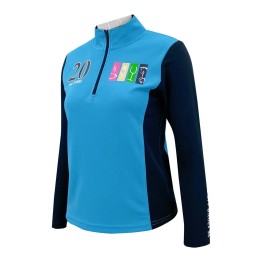 度身訂做拼色拉鏈半胸Polo   設計燙印logo  網眼布  修身   修腰  功能性運動衫設計公司   W220 度身訂做拼色拉鏈半胸Polo   設計燙印logo  網眼布  修身   修腰  功能性運動衫設計公司   W220