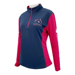 設計撞色半胸拉鏈   長袖企業領    撞色拉鏈   女裝賽馬訓練服   運動衫設計    功能性運動衫供應商    W221 設計撞色半胸拉鏈   長袖企業領    撞色拉鏈   女裝賽馬訓練服   運動衫設計    功能性運動衫供應商    W221