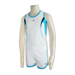 W091 訂做田徑服套裝  田徑服套裝製作  設計跑步運動套裝  運動服批發商    白色  撞色天藍色 W091 訂做田徑服套裝  田徑服套裝製作  設計跑步運動套裝  運動服批發商    白色  撞色天藍色