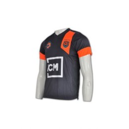 W153 訂造緊身運動衫 舒適運動衫 羽毛球 乒乓球  運動衫制服網上訂購  功能性T恤供應商     黑色  撞色橙色袖口 W153 訂造緊身運動衫 舒適運動衫 羽毛球 乒乓球  運動衫制服網上訂購  功能性T恤供應商     黑色  撞色橙色袖口