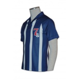 W086量身訂做球服衫  訂購團體球衣  設計球服供應商HK    寶藍色、白色間條 W086量身訂做球服衫  訂購團體球衣  設計球服供應商HK    寶藍色、白色間條