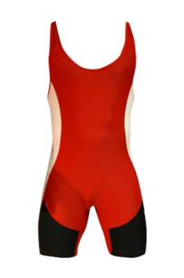 SKTF011 colorblock one-piece wrestling suit fitness stretch tights 90% polyester +10% Lycra weight training suit factory shop