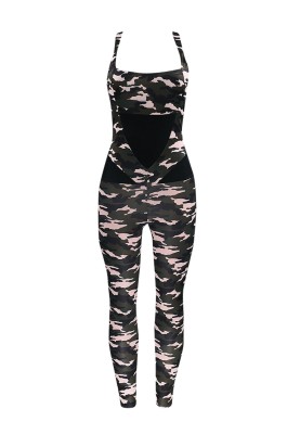 SKTF025 camouflage backless body fitness leggings