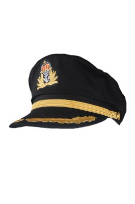 HJM009 訂做黑色海軍帽 設計海軍帽 自訂海軍帽專營店