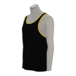 VT026 工字長款背心 訂做 簡約包邊背心 修身背心 背心生產商     黑色 VT026 工字長款背心 訂做 簡約包邊背心 修身背心 背心生產商     黑色