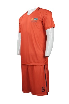WTV144  Tailor-made sports suit  online order sports suit  v-neck  football shirt  football shirt sports suit supplier