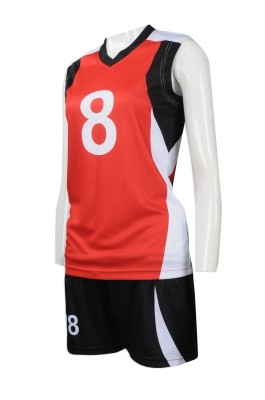 WTV145  customized women's sportswear  design women's sportswear thermal sublimation  color printing  volleyball team shirts  sportswear franchise stores