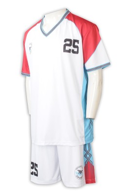 WTV178   來樣訂製籃球運動套裝 網上下單拼色款運動套裝 印花logo 白色+紅色  V領