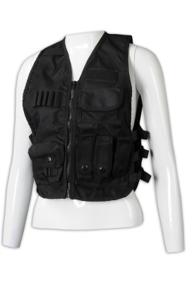 V204 訂製戰術背心外套  設計多袋女裝背心外套 背心外套專門店 黑色 WAR GAME