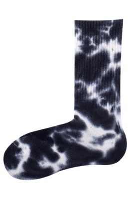 網上下單訂購扎染中長筒襪  設計純棉籃球中長筒襪  中長筒襪供應商  3雙裝 SKSG021