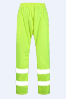 SKRC013 來樣訂做螢光褲 反光條新式防暴雨交通螢光黄 螢光黄工作褲製造商