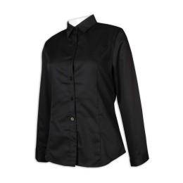 R305制訂恤衫 黑色恤衫 修身 修腰 翻領恤衫 79.7%聚酯纖維 20.3%粘纖 恤衫供應商 R305制訂恤衫 黑色恤衫 修身 修腰 翻領恤衫 79.7%聚酯纖維 20.3%粘纖 恤衫供應商